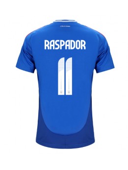 Italien Giacomo Raspadori #11 Heimtrikot EM 2024 Kurzarm